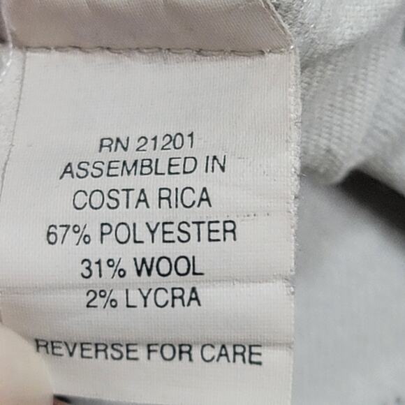 Lycra Plus Navy Blue Pleated Front Dress Pants 42 Slashed Pocket Cuffed Hem soft - Picture 3 of 5